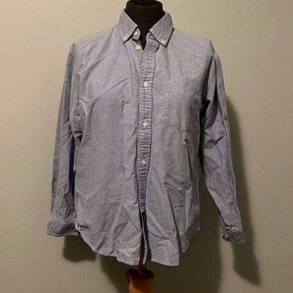 GAP Kid’s Blue Long Sleeve Authentic Oxford Button Down Shirt - Picture 1 of 8